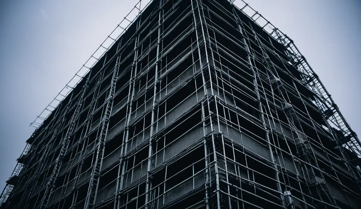 改修工事中の集合住宅